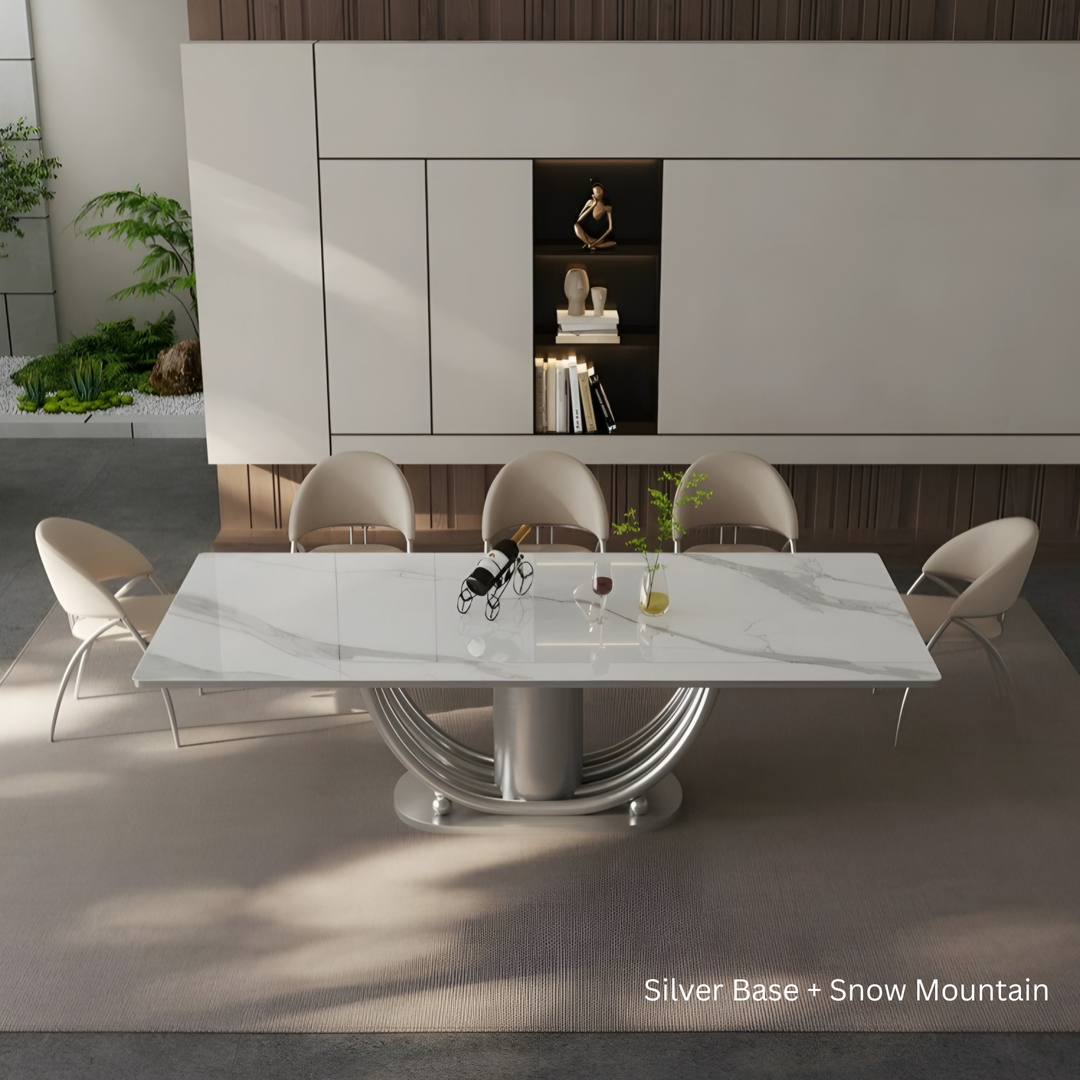 SERAVEN Modern Marble Dining Table - Urban Mood Singapore