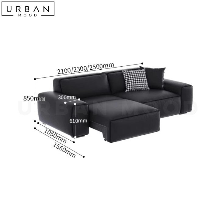 SEREN Modern Leather Sofa