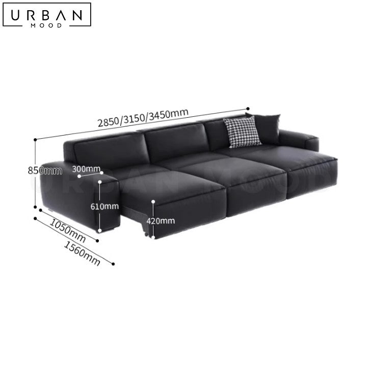 SEREN Modern Leather Sofa