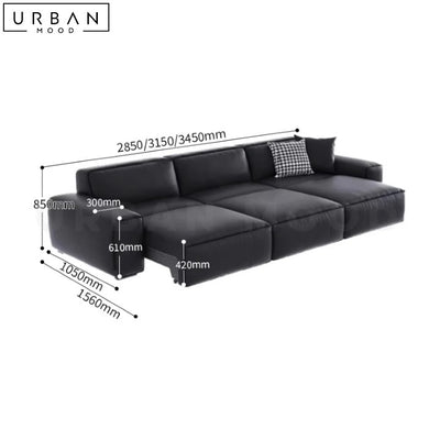 SEREN Modern Leather Sofa