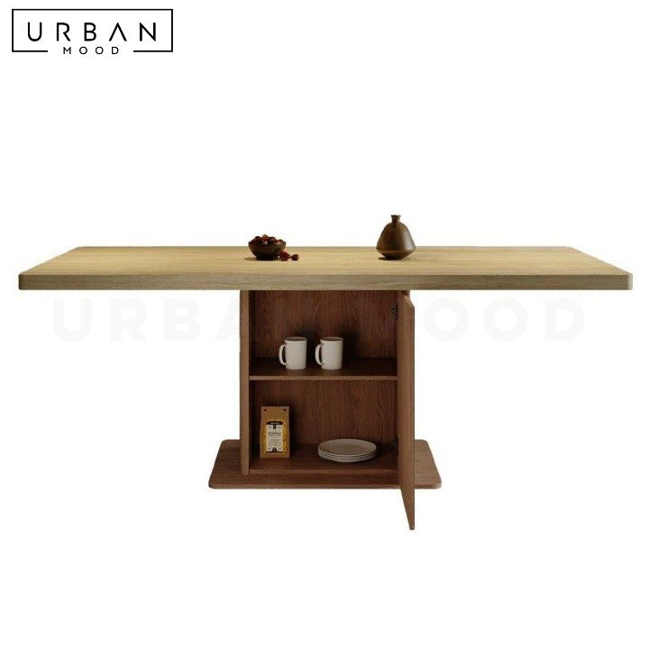 MOKA Wabi Sabi Travertine Dining Table