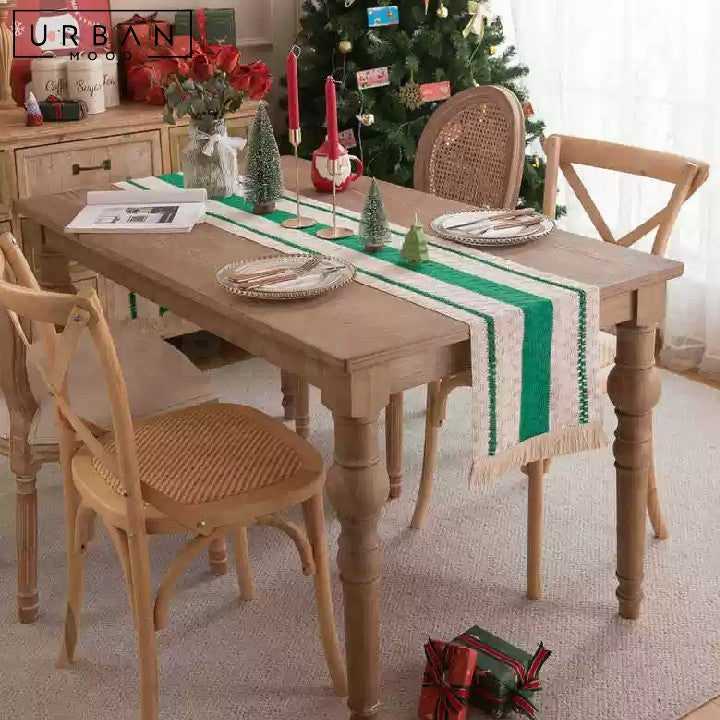 SHABBAT Christmas Table Runner