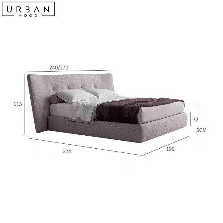 HILLS Modern Fabric Bedframe