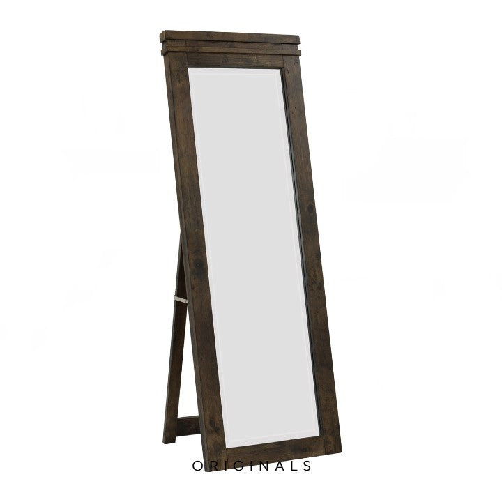 SHARIO Rustic Solid Wood Full Length Mirror