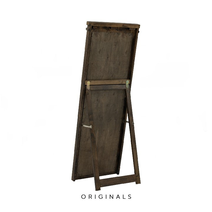 SHARIO Rustic Solid Wood Full Length Mirror