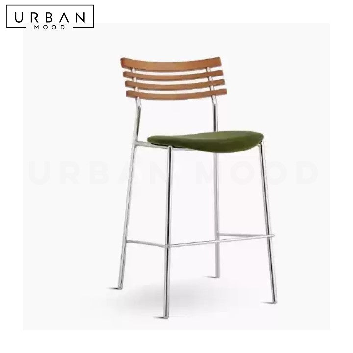 SHAUNI Modern Solid Wood Bar Stool
