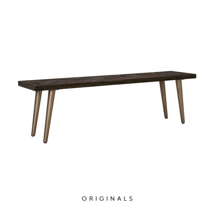 SHERIFF Mid Century Solid Wood Bench