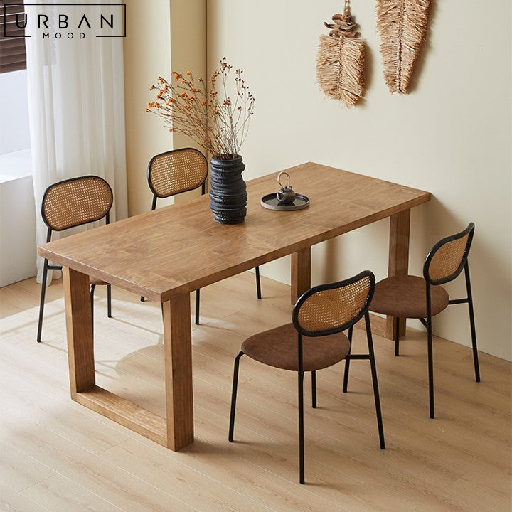 SHEILA Scandinavian Solid Wood Dining Table