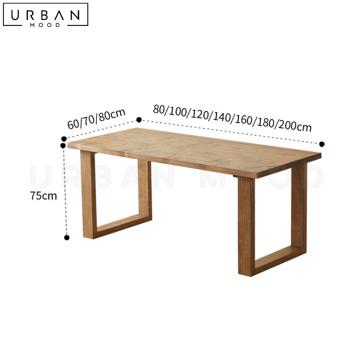 SHEILA Scandinavian Solid Wood Dining Table