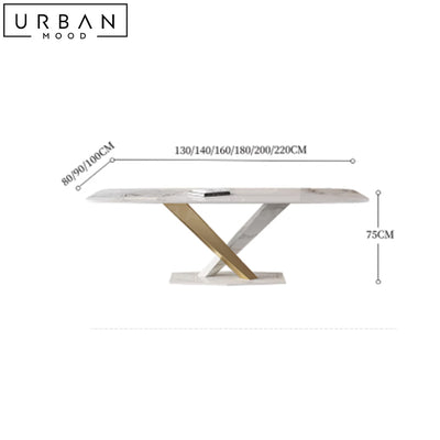 SHELTON Modern Sintered Stone Dining Table