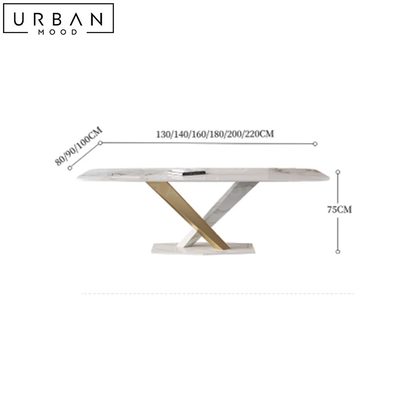 SHELTON Modern Sintered Stone Dining Table