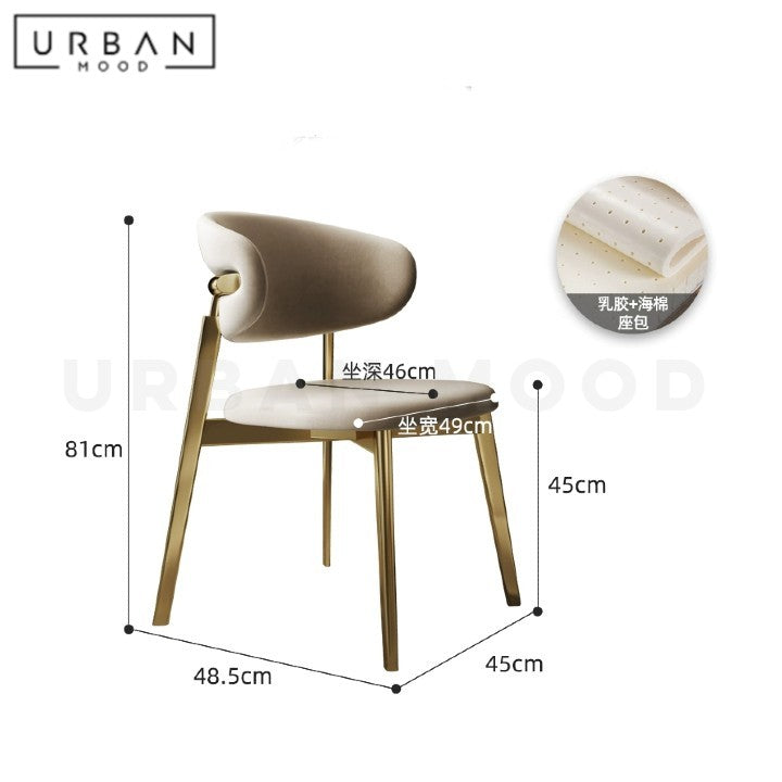 SHERIFE Modern Leather Dining Chair