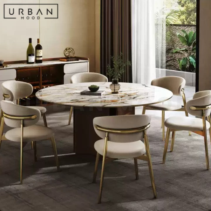 SHERIFE Modern Leather Dining Chair