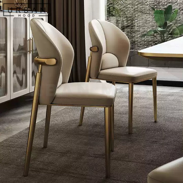 SHERIFE Modern Leather Dining Chair