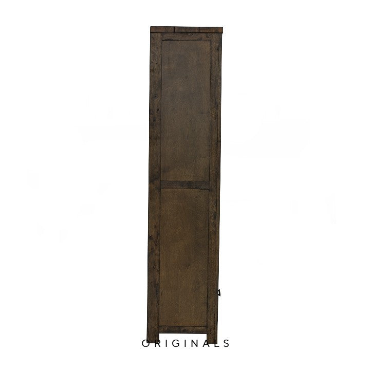HESHER Rustic Solid Wood Display Cabinet