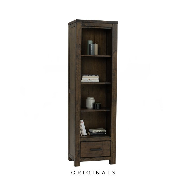 HESHER Rustic Solid Wood Display Cabinet