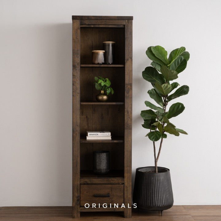 HESHER Rustic Solid Wood Display Cabinet