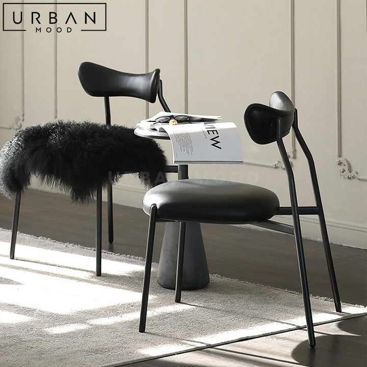 SHEVA Modern Leather Dining Chair