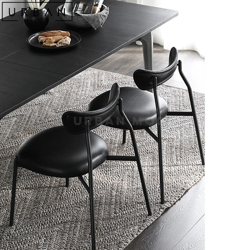 SHEVA Modern Leather Dining Chair