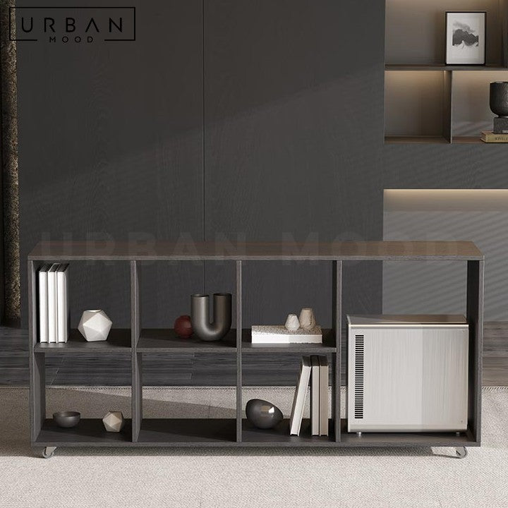 SHOGHER Modern Office Table & Shelf