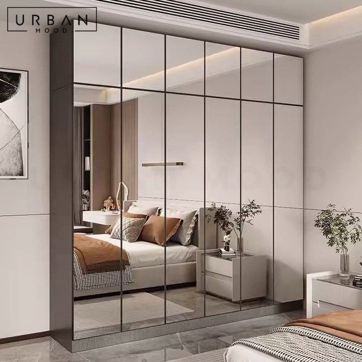 KRYSTAL Modern Mirrored Wardrobe