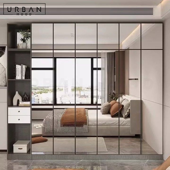 KRYSTAL Modern Mirrored Wardrobe