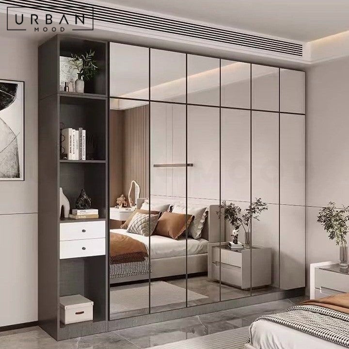 KRYSTAL Modern Mirrored Wardrobe