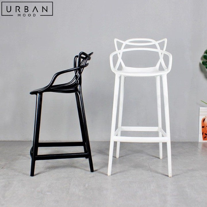 SIGUR Modern Plastic Bar Stool