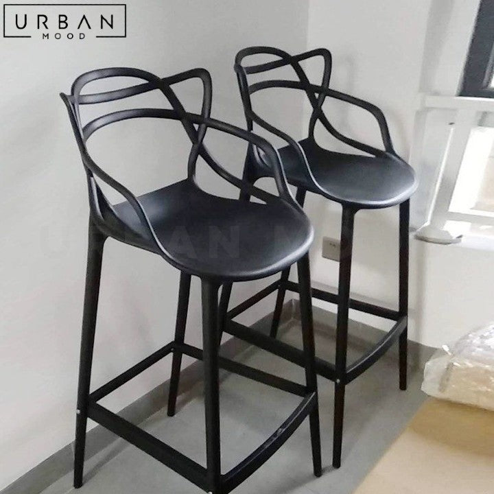 SIGUR Modern Plastic Bar Stool