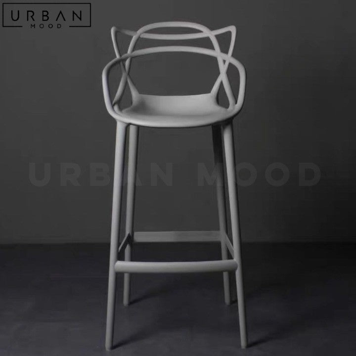 SIGUR Modern Plastic Bar Stool