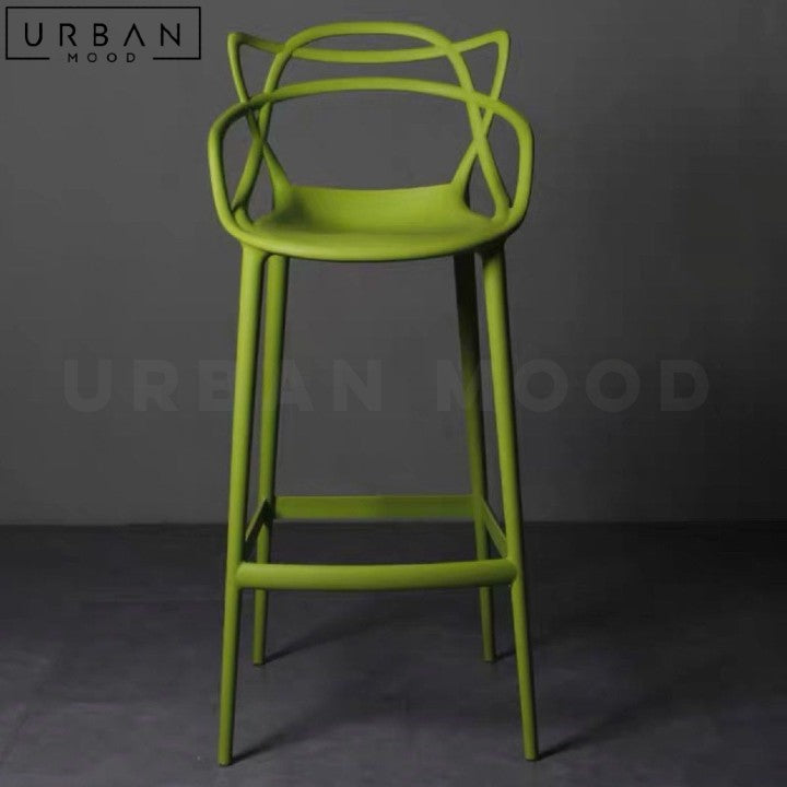 SIGUR Modern Plastic Bar Stool