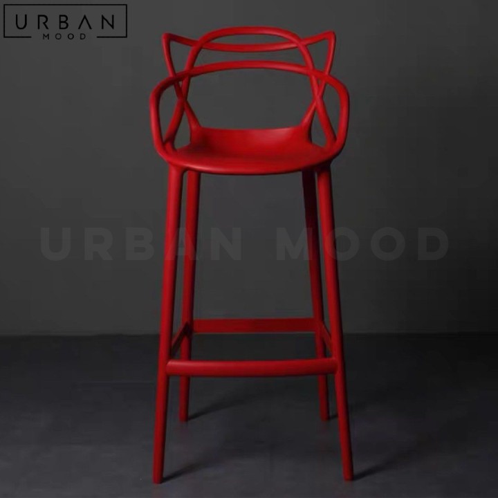 SIGUR Modern Plastic Bar Stool