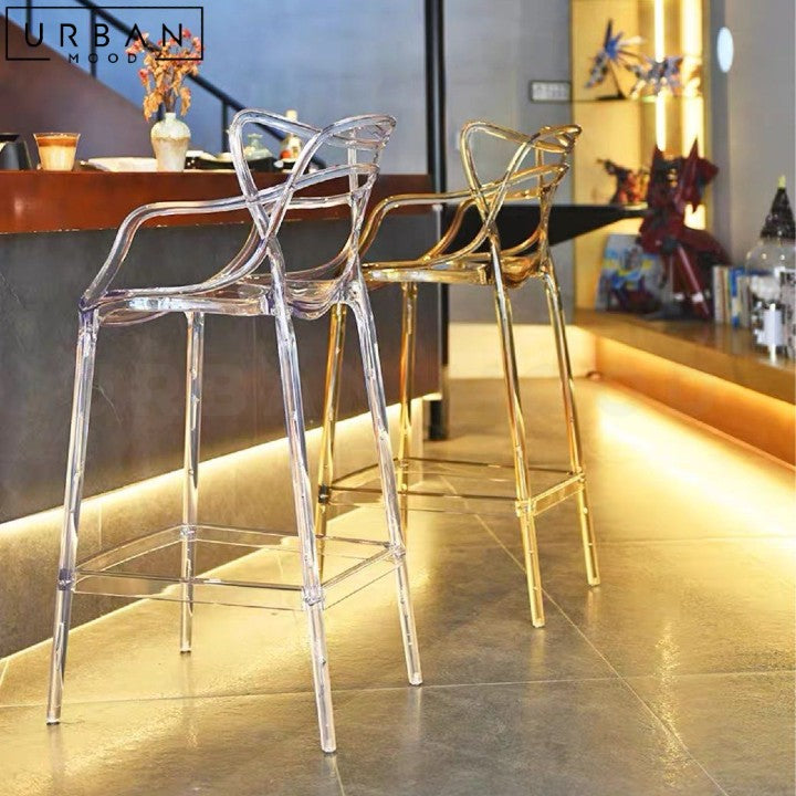 SIGUR Modern Plastic Bar Stool