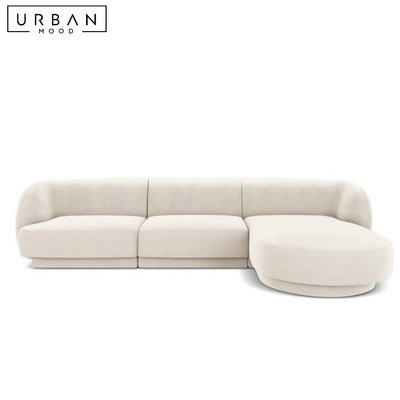 SILKE Modern Fabric Sectional Sofa (Scratch-Resistant)