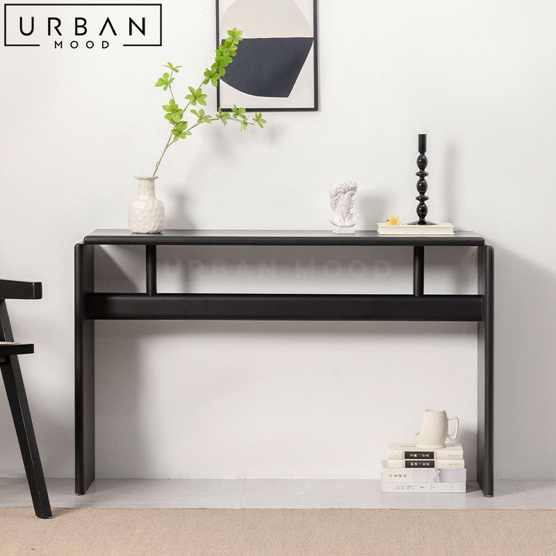 SILVIO Modern Solid Wood Console Table