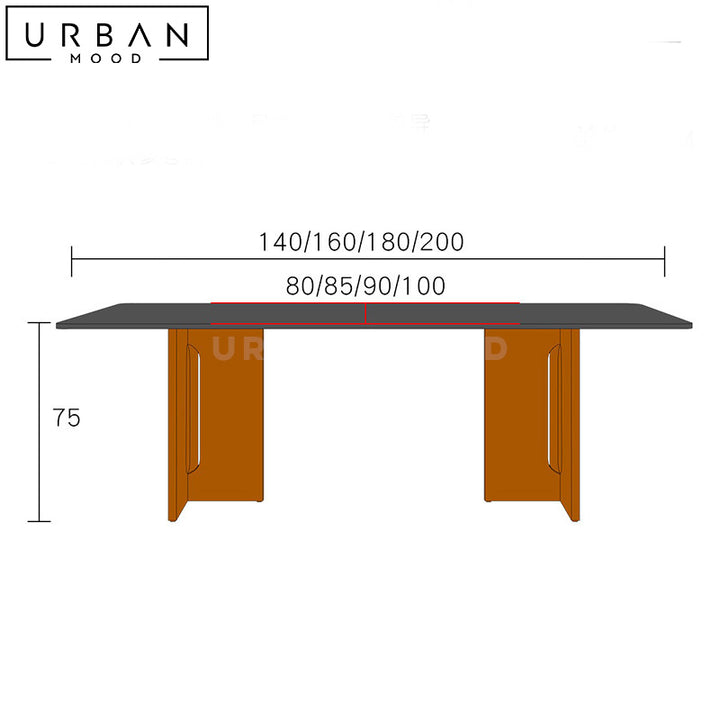 SIMO Modern Sintered Stone Dining Table