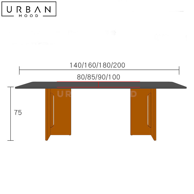 SIMO Modern Sintered Stone Dining Table