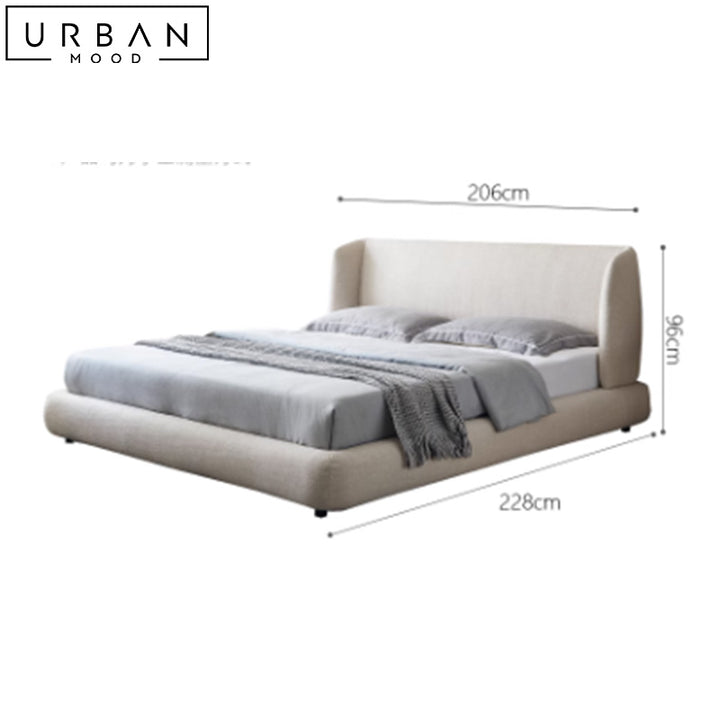 SIOBHAN Modern Fabric Bedframe