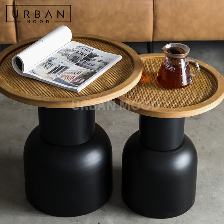 SKEY Rustic Rattan Coffee Table