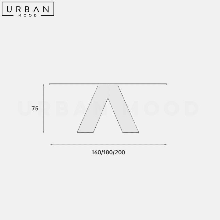 SKUD Modern Marble Dining Table