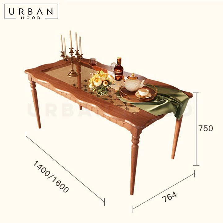 SMARA Japandi Solid Wood Dining Table