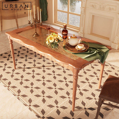 SMARA Japandi Solid Wood Dining Table