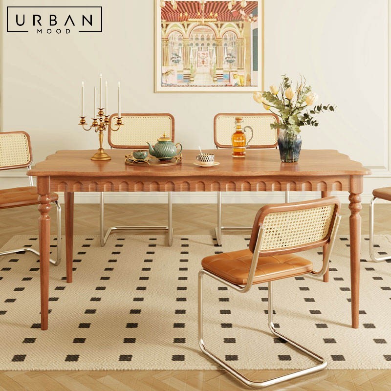 SMARA Japandi Solid Wood Dining Table