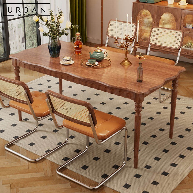 SMARA Japandi Solid Wood Dining Table