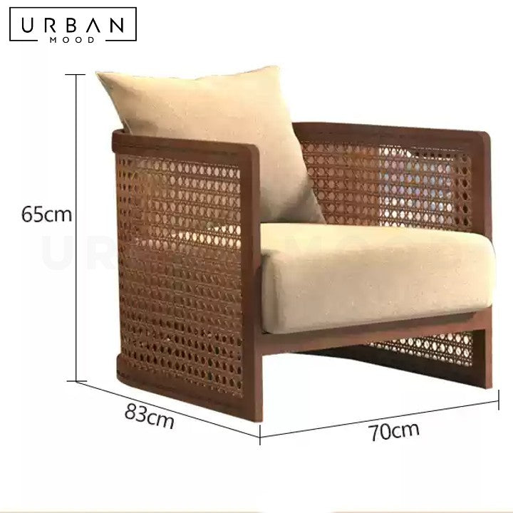 BATON Oriental Rattan Sofa