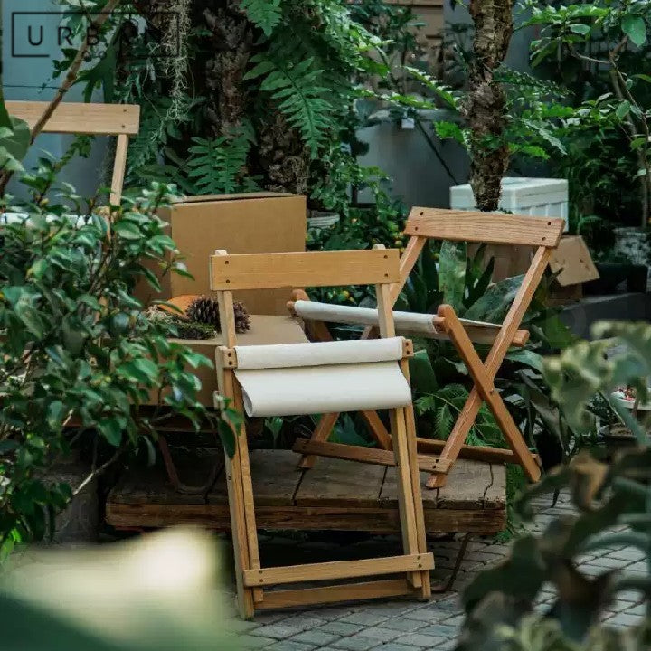 SMED Modern Solid Wood Outdoor Folding Chair
