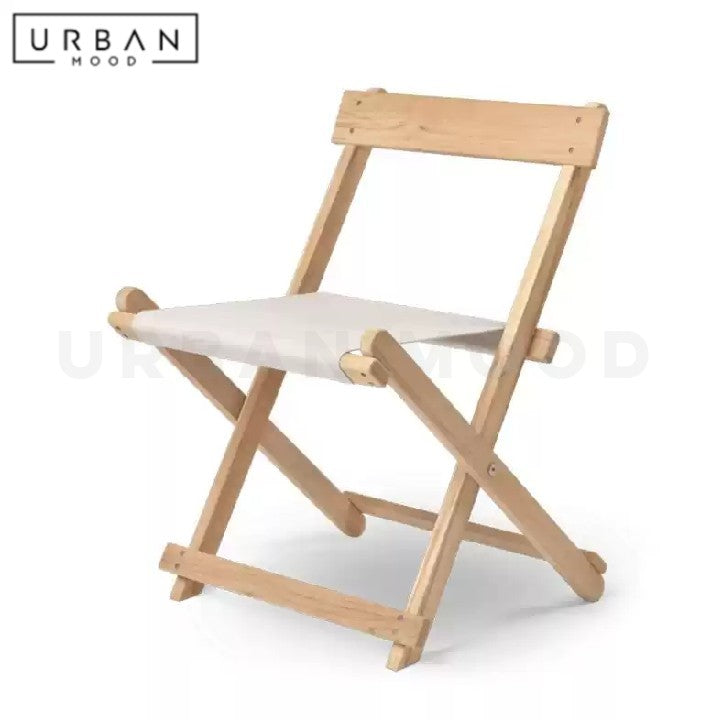 SMED Modern Solid Wood Outdoor Folding Chair