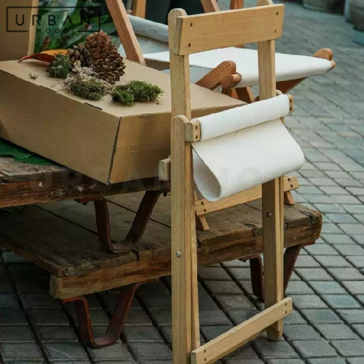 SMED Modern Solid Wood Outdoor Folding Chair