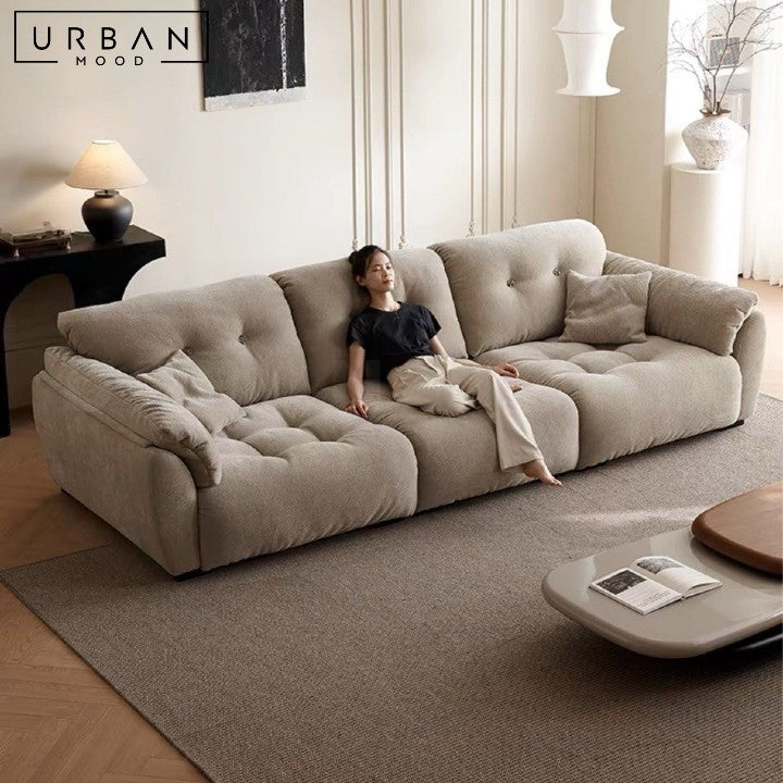 SPOKE Modern Fabric Sofa (Pet-Friendly)