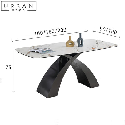 SAHA Modern Sintered Stone Dining Table